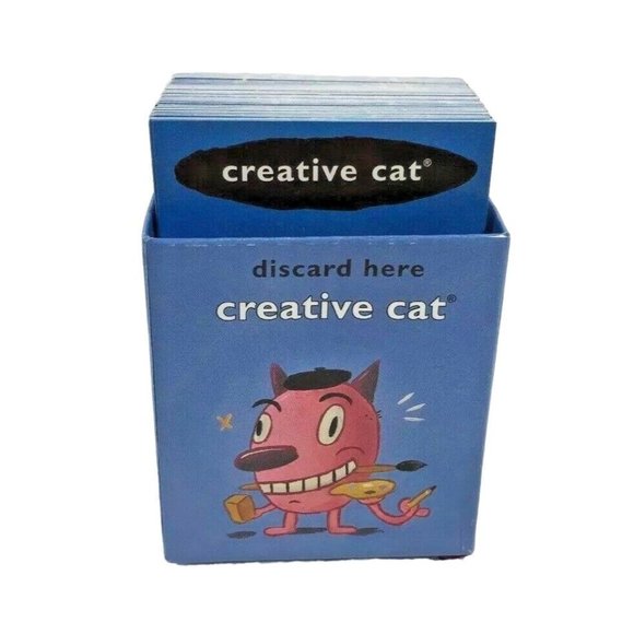 Cranium Board Game Creative Cat Blue Playing Cards Deck Replacement Parts 2004 - Picture 1 of 5